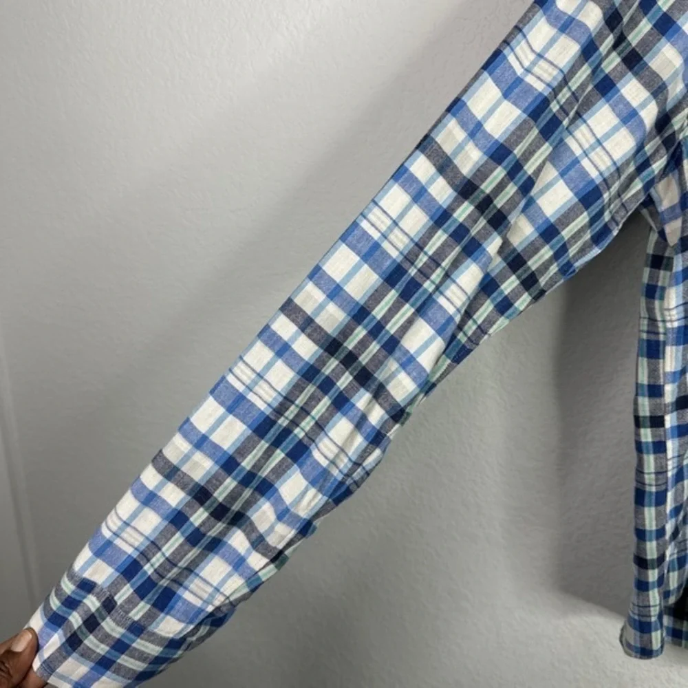 J.Crew Shirt Mens‎ XL Plaid Long Sleeve Slim Button Down Homespun Preppy Casual